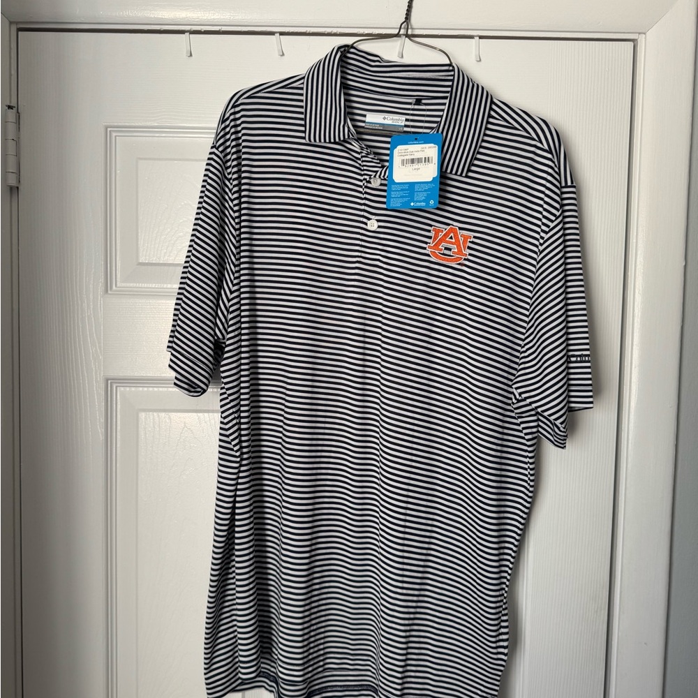 Columbia Auburn Golf Shirt NWT